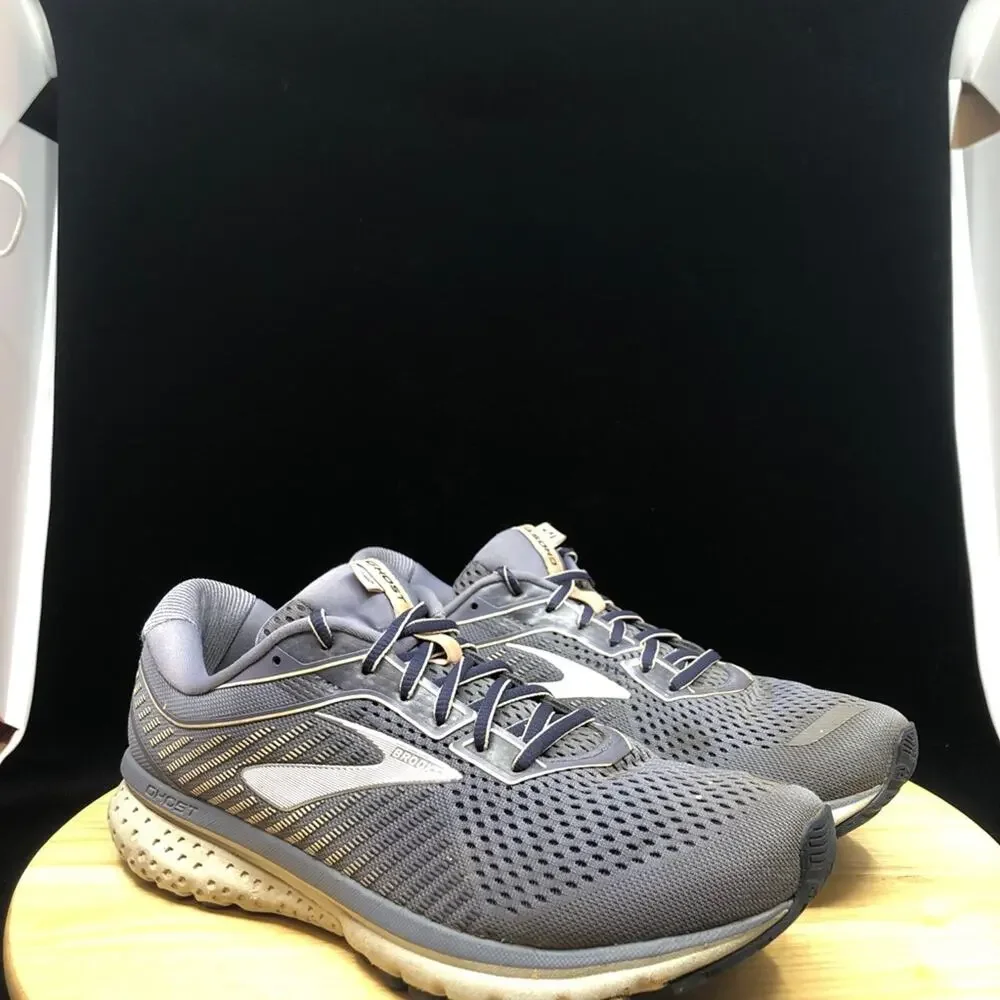 Brooks Womens Ghost 12 1203051B086 Gray Running Shoes Lace Up Low Top Sz 10.5 B - Picture 4 of 10